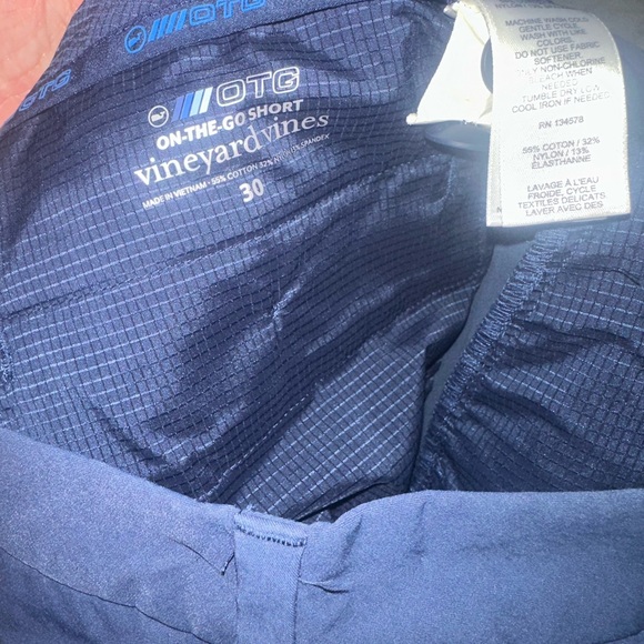 Men Vineyard Vines On the Go Shorts 30W (9in inseam) Blue (cotton/nylon/spandex - Picture 10 of 11